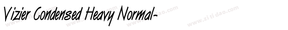 Vizier Condensed Heavy Normal字体转换